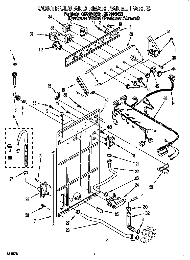 Controls and rear panel