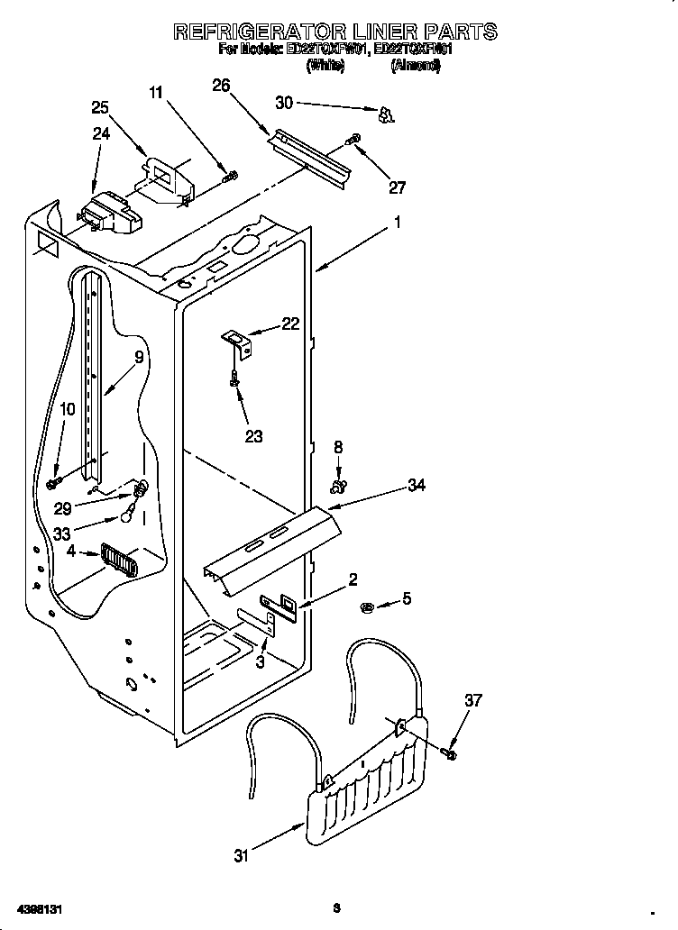Refrigerator liner
