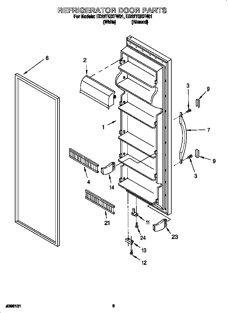 Refrigerator door
