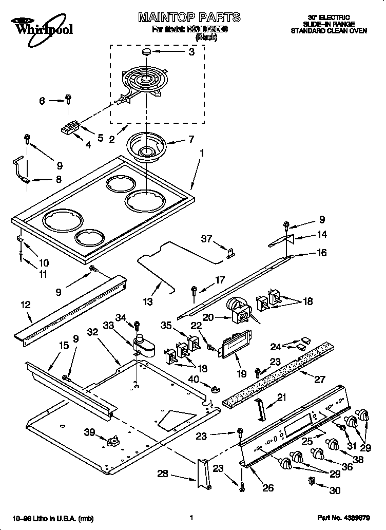 Cooktop assembly