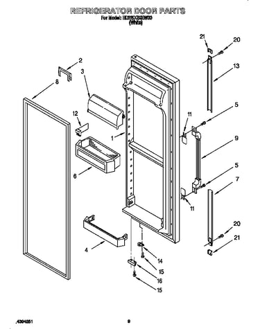 Refrigerator door