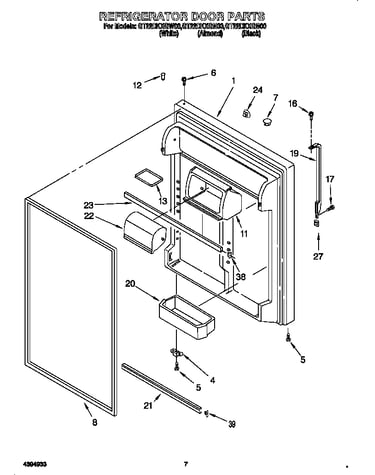 Refrigerator door