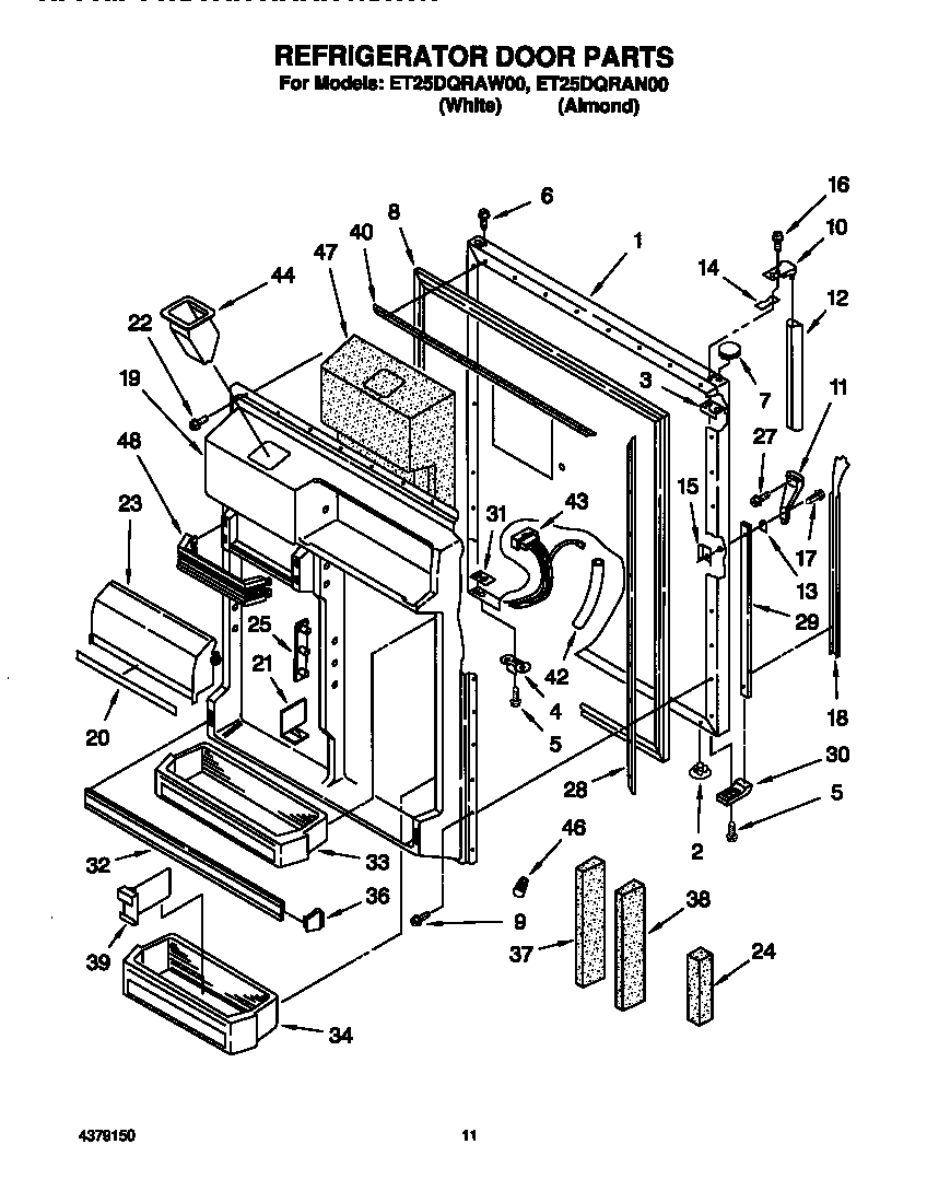 Refrigerator door