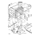 Whirlpool DU7400XS4 tub diagram