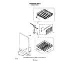 Whirlpool DU7400XS4 dishrack diagram