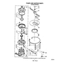 Whirlpool DU7400XS4 pump and motor diagram