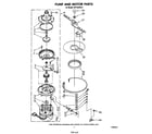 Whirlpool DU7400XS2 pump and motor diagram