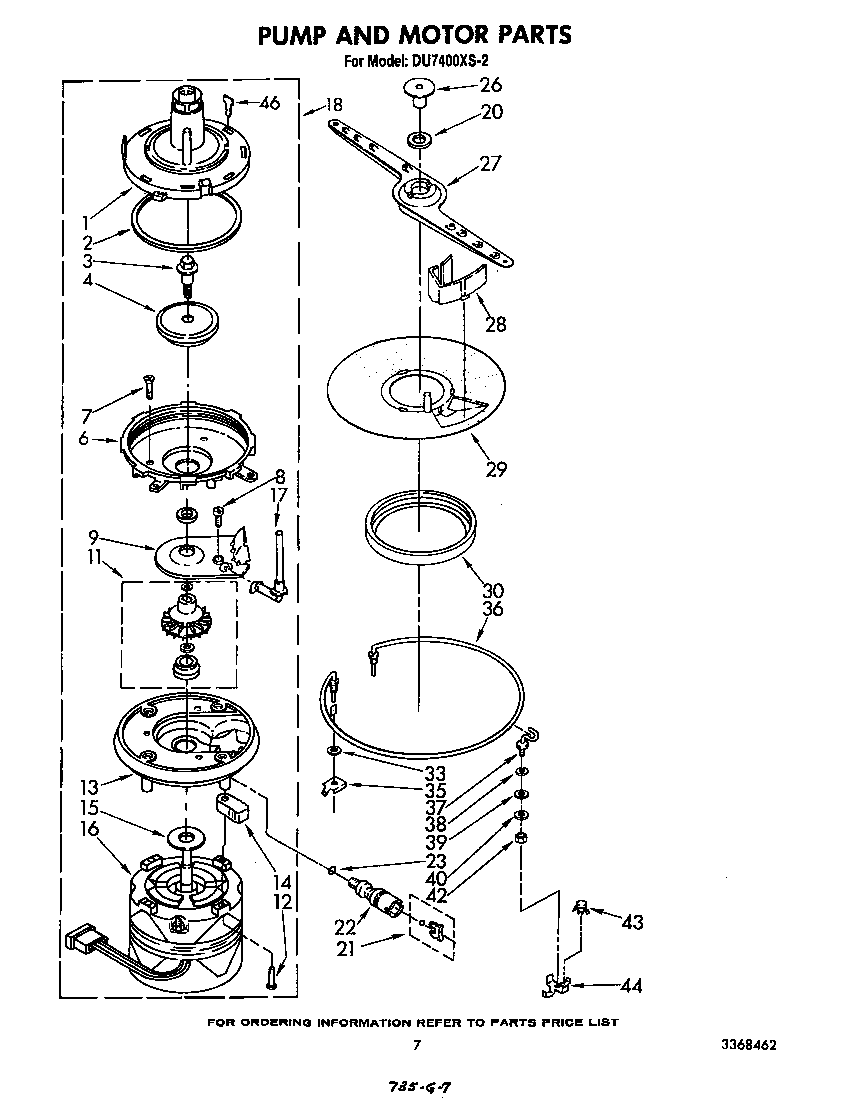 Pump and motor