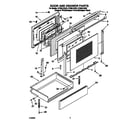 Whirlpool GY396LXGB0 door and drawer diagram