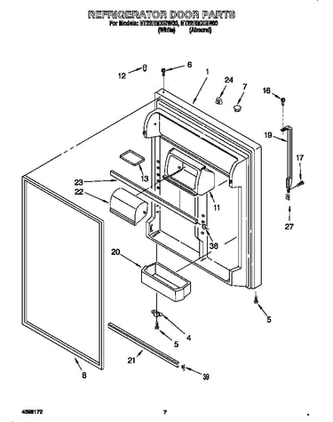 Refrigerator door