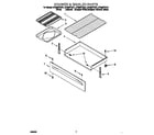 Whirlpool SF385PEGB1 drawer and broiler diagram