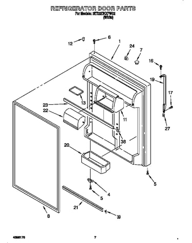 Refrigerator door