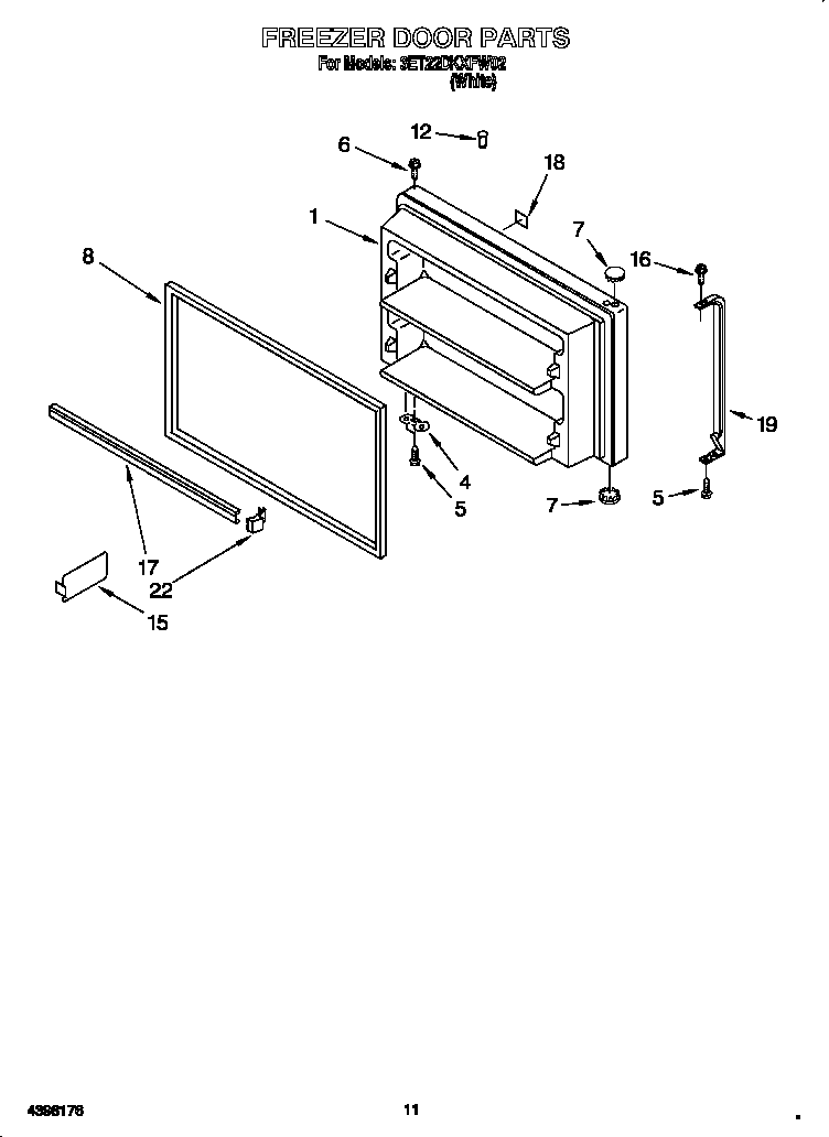 Freezer door