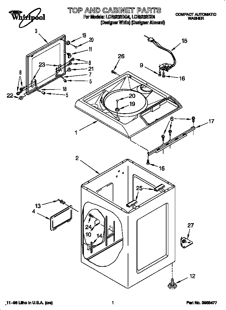 Top and cabinet