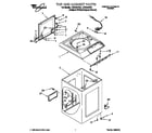 Whirlpool LCR7244DQ4 top and cabinet diagram