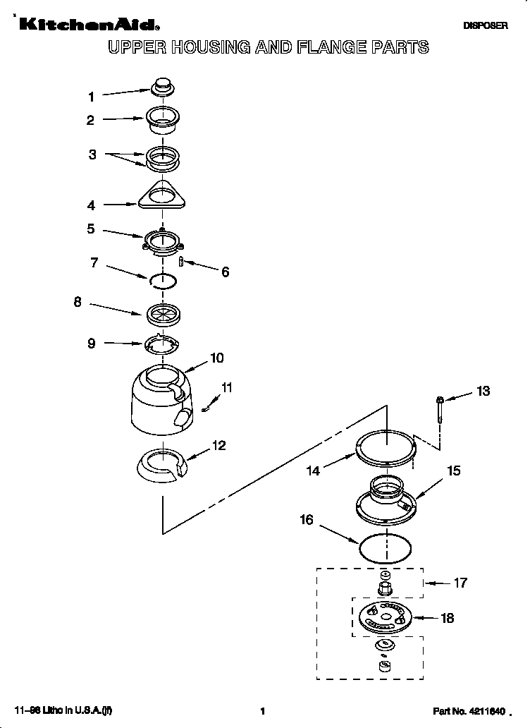 UPPER HOUSING AND FLANGE