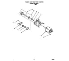 Roper RUD1000DB4 pump and motor diagram
