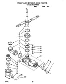 Pump and spray arm