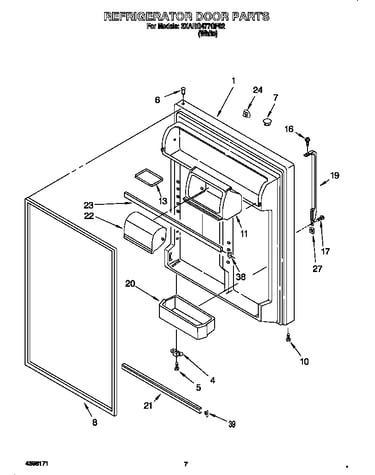 Refrigerator door