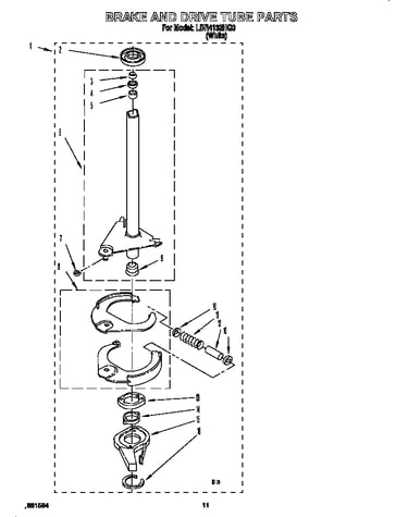 Brake and drive tube