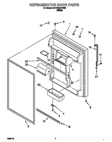 Refrigerator door