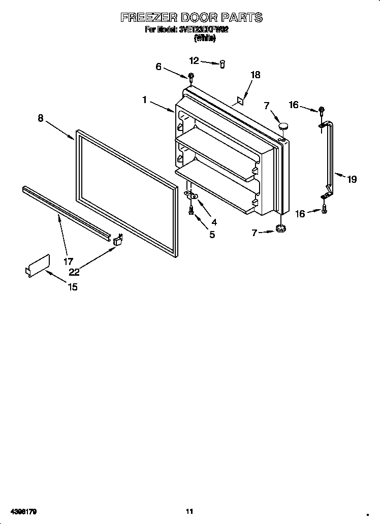 Freezer door