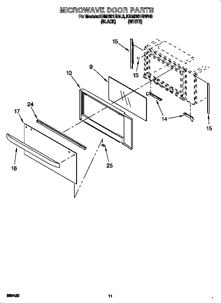Microwave door
