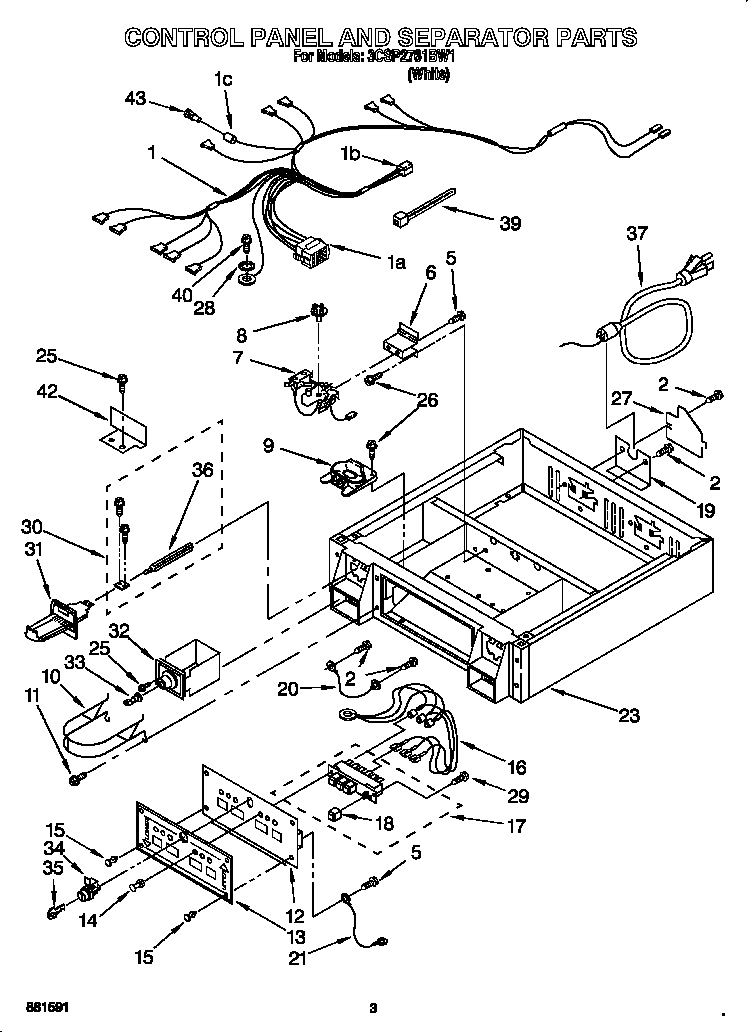 CONTROL PANEL AND SEPARATOR