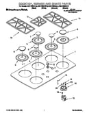 Cooktop, burner and grate