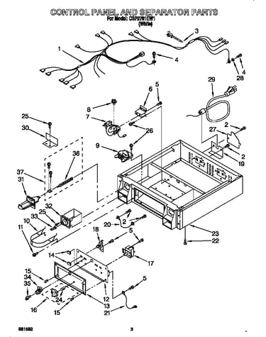 Control panel and separator