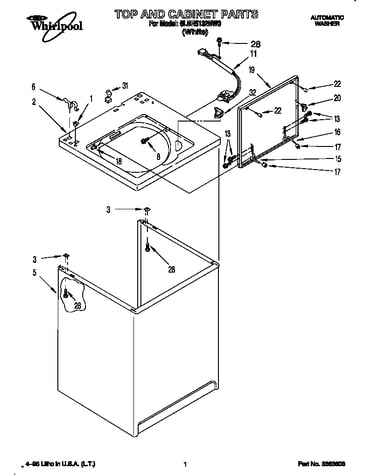 Top and cabinet
