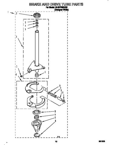 Brake and drive tube