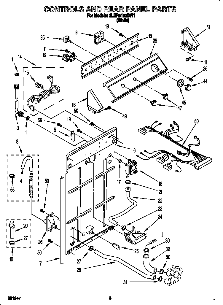 Controls and rear panel