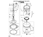 Whirlpool 6LBR6245EQ0 agitator, basket and tub diagram