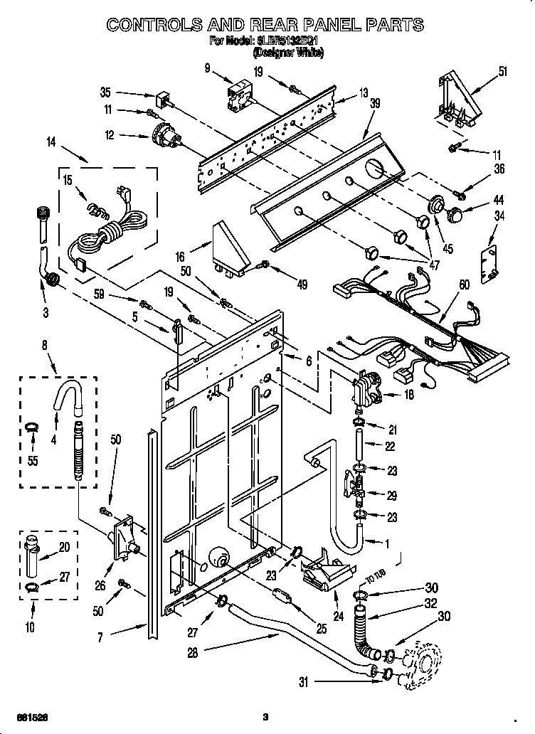 Controls and rear panel