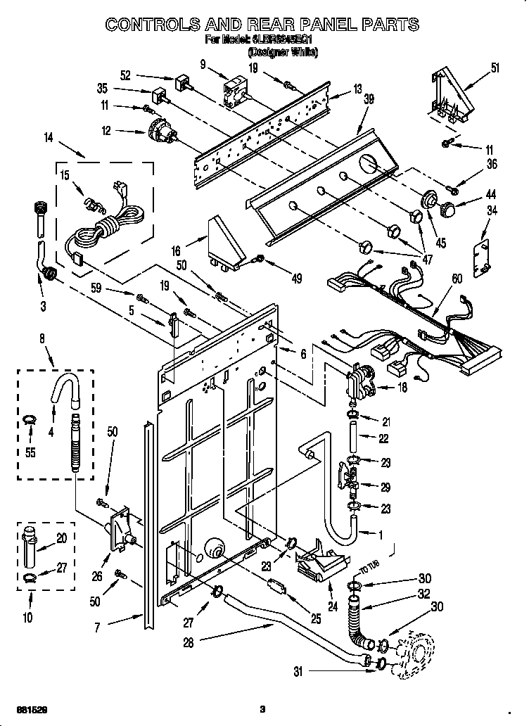 Controls and rear panel