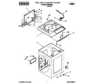 Whirlpool CCW5264W3 top and cabinet diagram