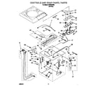 Whirlpool CCW5264W3 controls and rear panel diagram