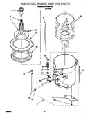 Agitator, basket and tub