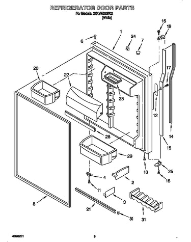 Refrigerator door