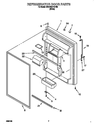 Refrigerator door