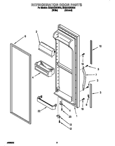 Refrigerator door
