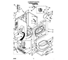 Whirlpool 8LGR5636FQ1 cabinet diagram