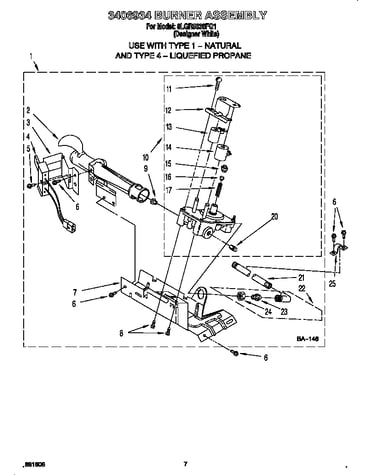 3406934 burner assembly