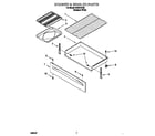 Whirlpool SGS375HQ0 drawer and broiler diagram