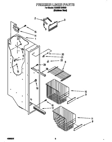 Freezer liner