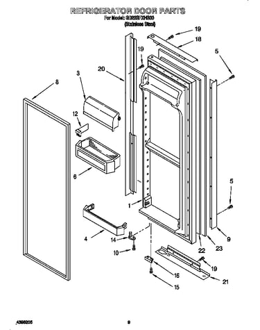 Refrigerator door