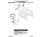 KitchenAid KCMS125EBS0 cavity and turntable diagram