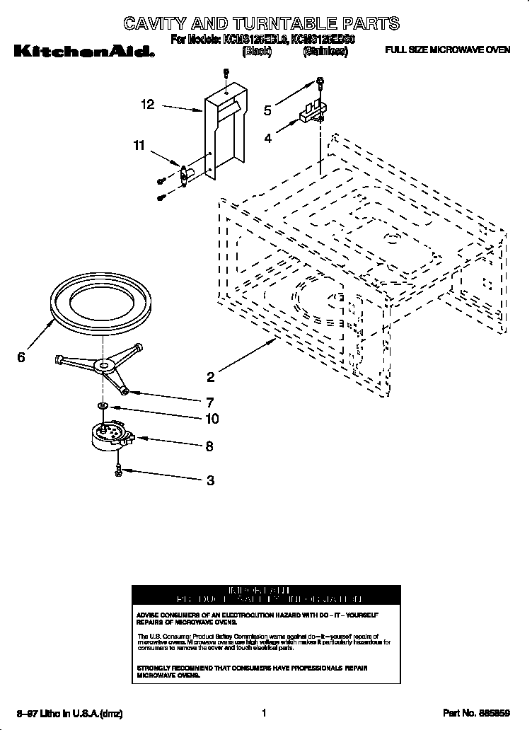 Cavity and turntable