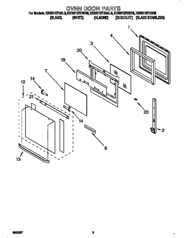 Oven door